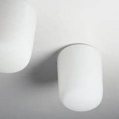 Pair of Scandinavian Modern Glass Flush Mounts, Finland, 1960s