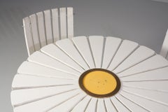 Set of Alvar Aalto Sun Series Table and Four Chairs, 1950/1960s