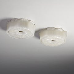 Paar skandinavische moderne Deckenleuchten, Valinte Oy, Finnland, 1960er/1970er Jahre