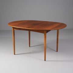 Extendable Oval Dining Table, Denmark, 1960s