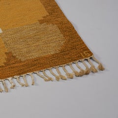 Scandinavian Modern Röllakan Rug, Ingegerd Silow, Sweden, Mid-20th Century