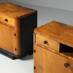 Pair of Art Deco Nightstands, Finland, 1930s