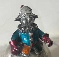 Tiffany & Company – Gene Moore – Clown aus Sterlingsilber mit Emaille, schaukelnd