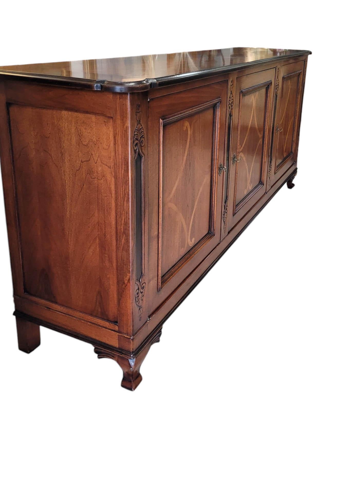 Italian Handcrafted Inlaid Sideboard by Giorgio Piotto In Good Condition For Sale In North Palm Beach, FL