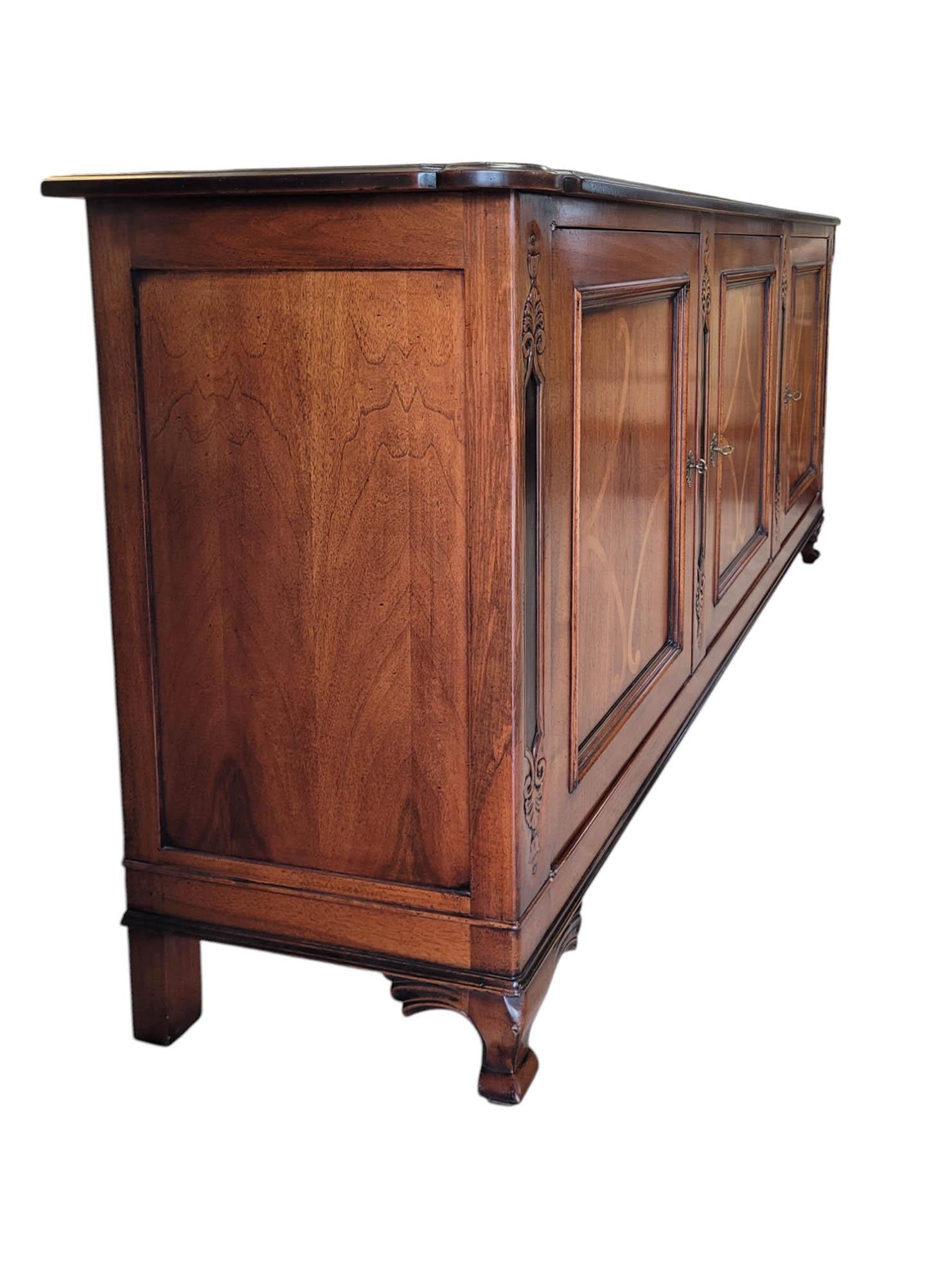 Contemporary Italian Handcrafted Inlaid Sideboard by Giorgio Piotto For Sale