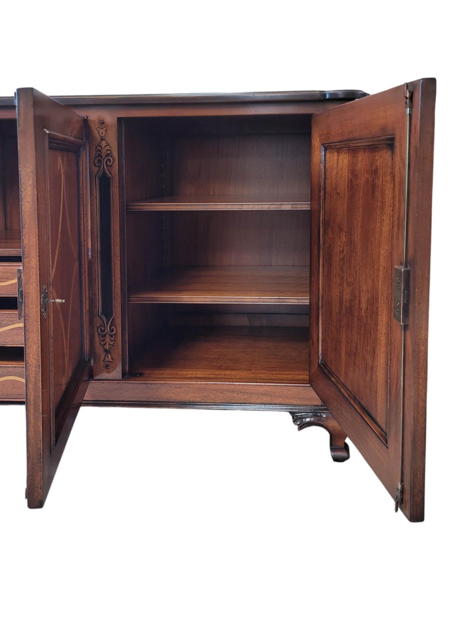 Italian Handcrafted Inlaid Sideboard by Giorgio Piotto For Sale 9
