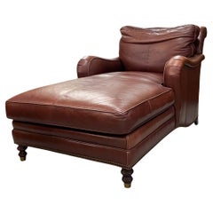 Chaise longue en cuir Classic