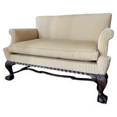 Sofá belga renacimiento Queen Anne-Chippendale, Finales del siglo XIX/principios del XX