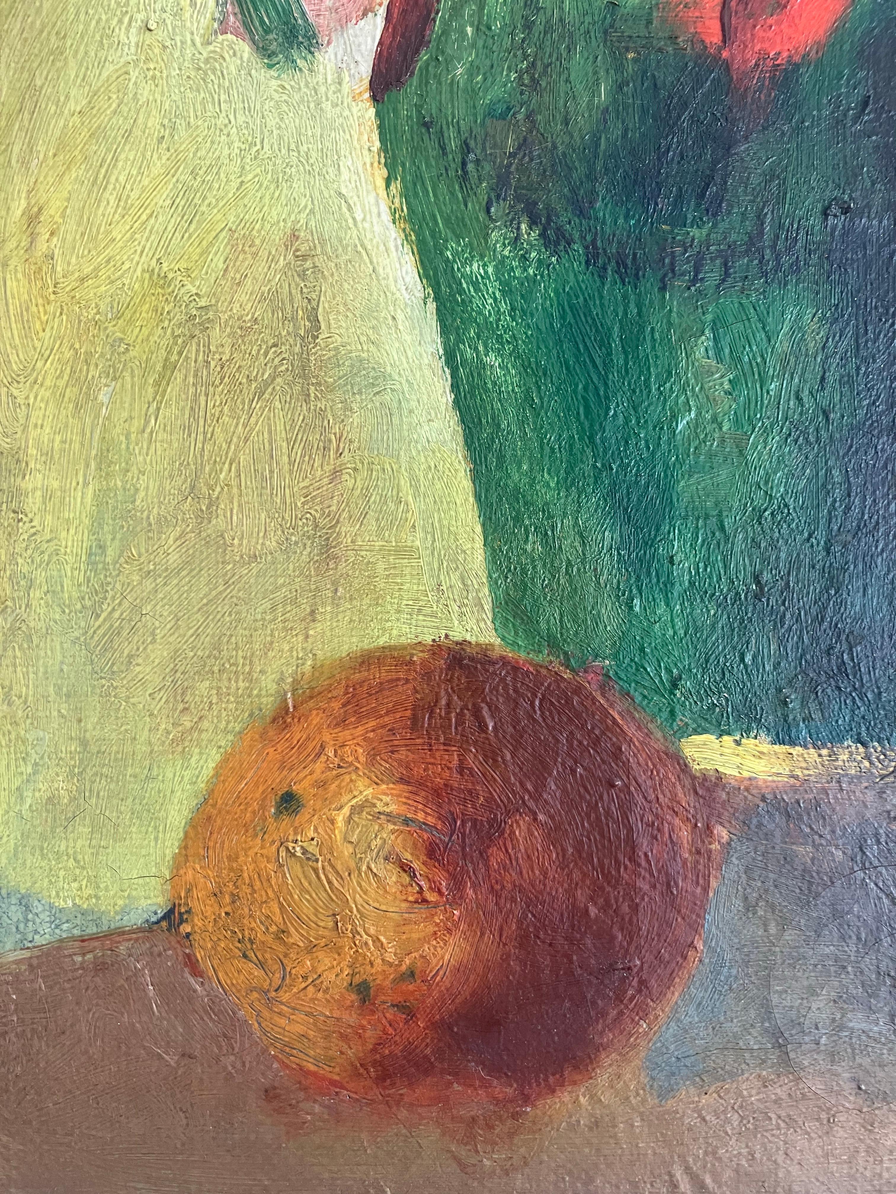 Dänisches Vintage-Gemälde in Öl auf Leinwand, ca. 1960er Jahre im Angebot 1