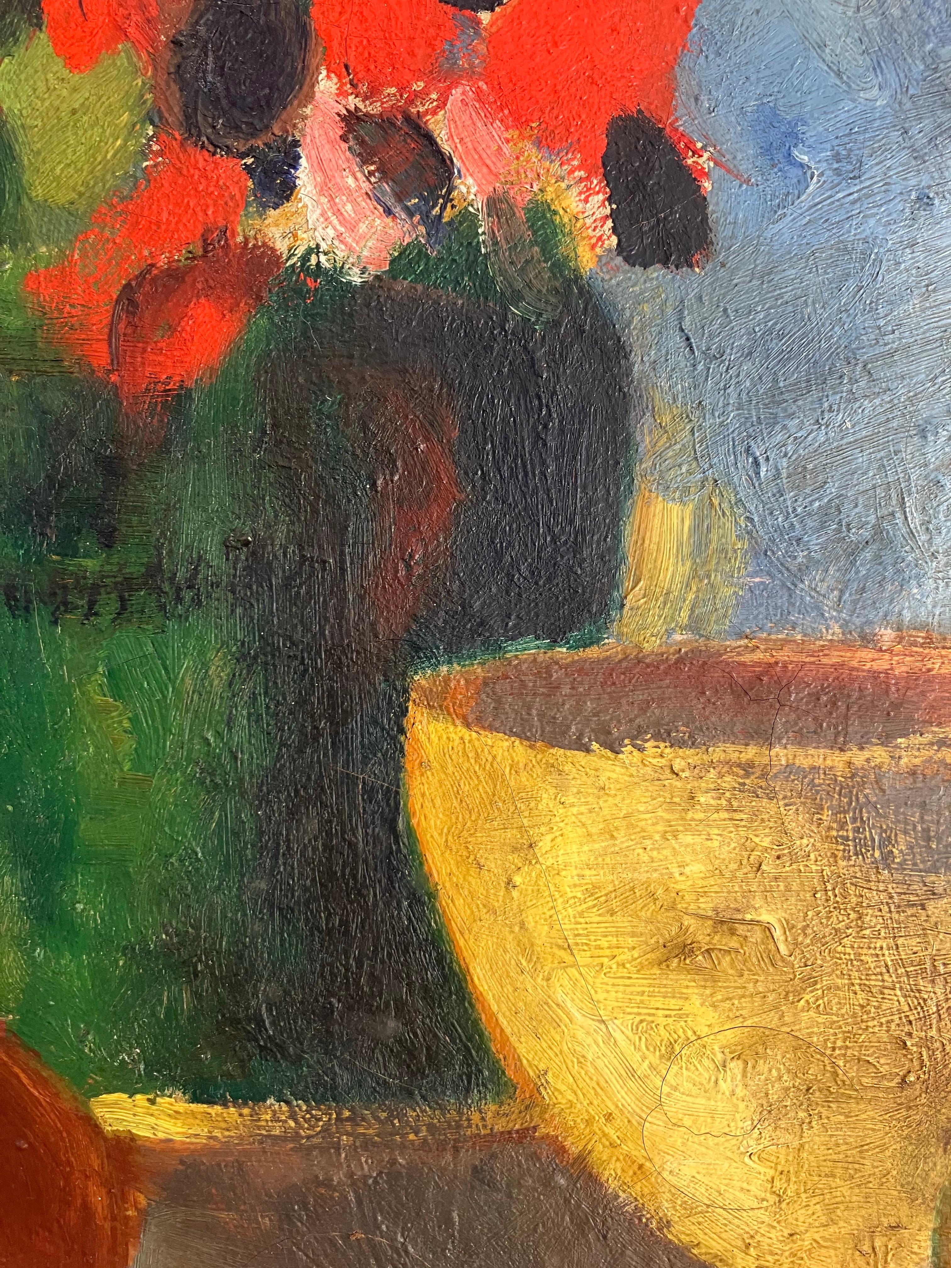 Dänisches Vintage-Gemälde in Öl auf Leinwand, ca. 1960er Jahre im Angebot 4