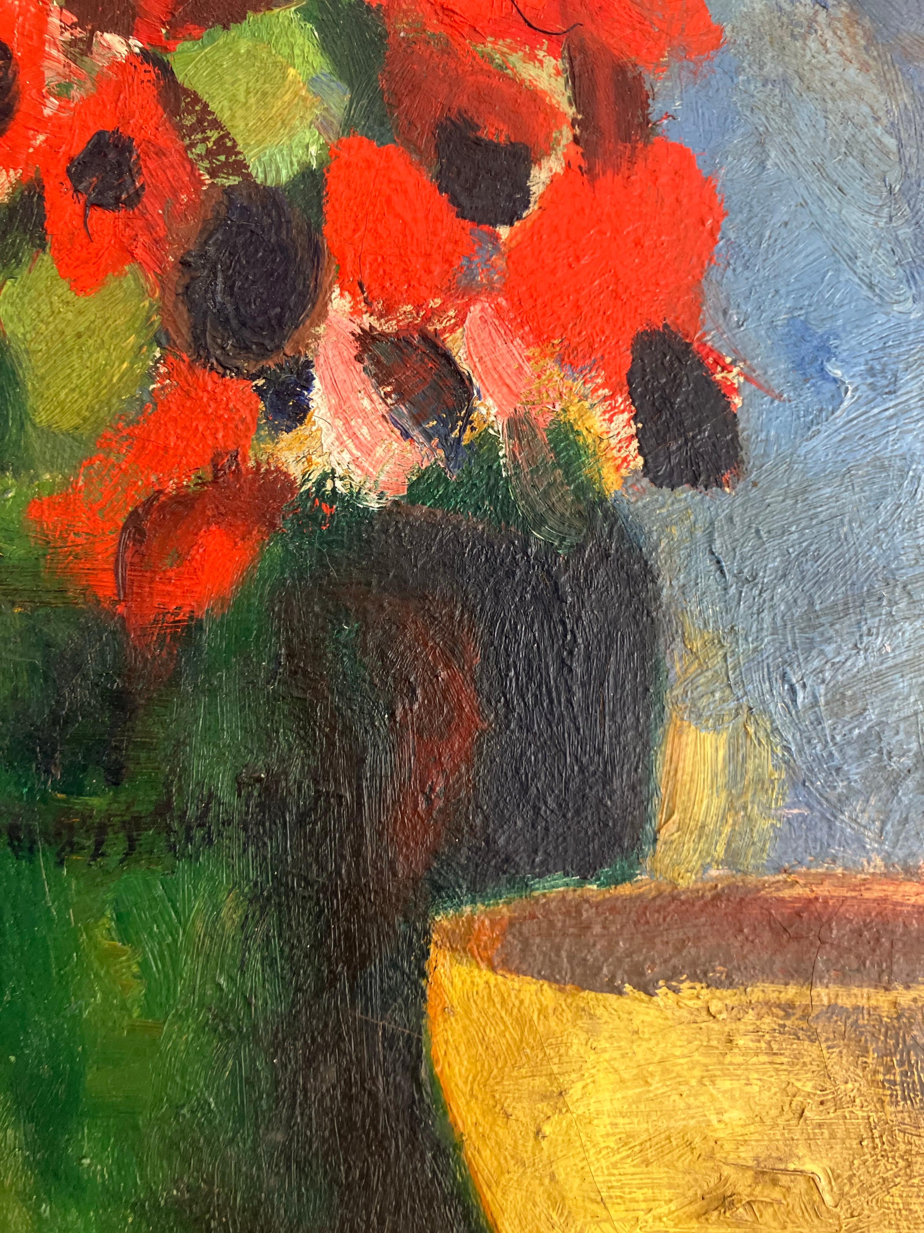 Dänisches Vintage-Gemälde in Öl auf Leinwand, ca. 1960er Jahre im Angebot 5