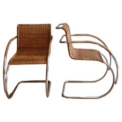 Set of two Mies van der Rohe MR2 chairs