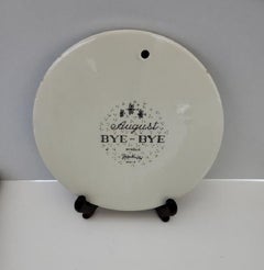 1960s BJORN WIINBLAD Ceramic Wall Plaque "Bye-Bye" Denmark - August