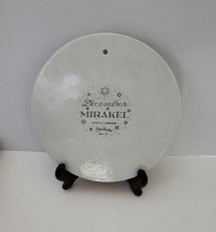 1960s BJORN WIINBLAD Ceramic Wall Plaque "MIRAKEL" Denmark - DECEMBER