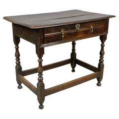 Beautiful Queen Anne Oak Lowboy c. 1700