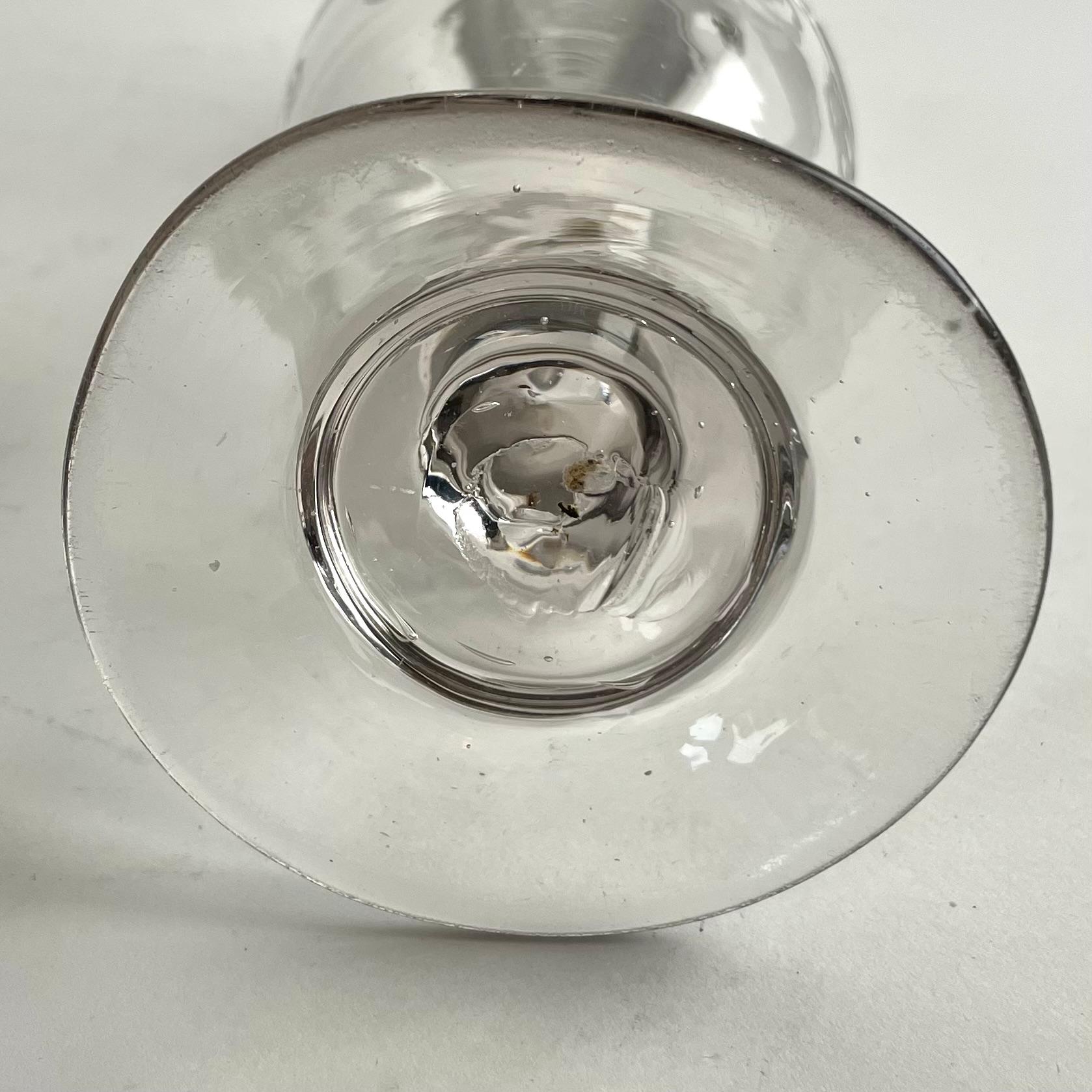 Charming Gustavian Handblown Glass Bottle with Stopper, Late 18th Century For Sale 3