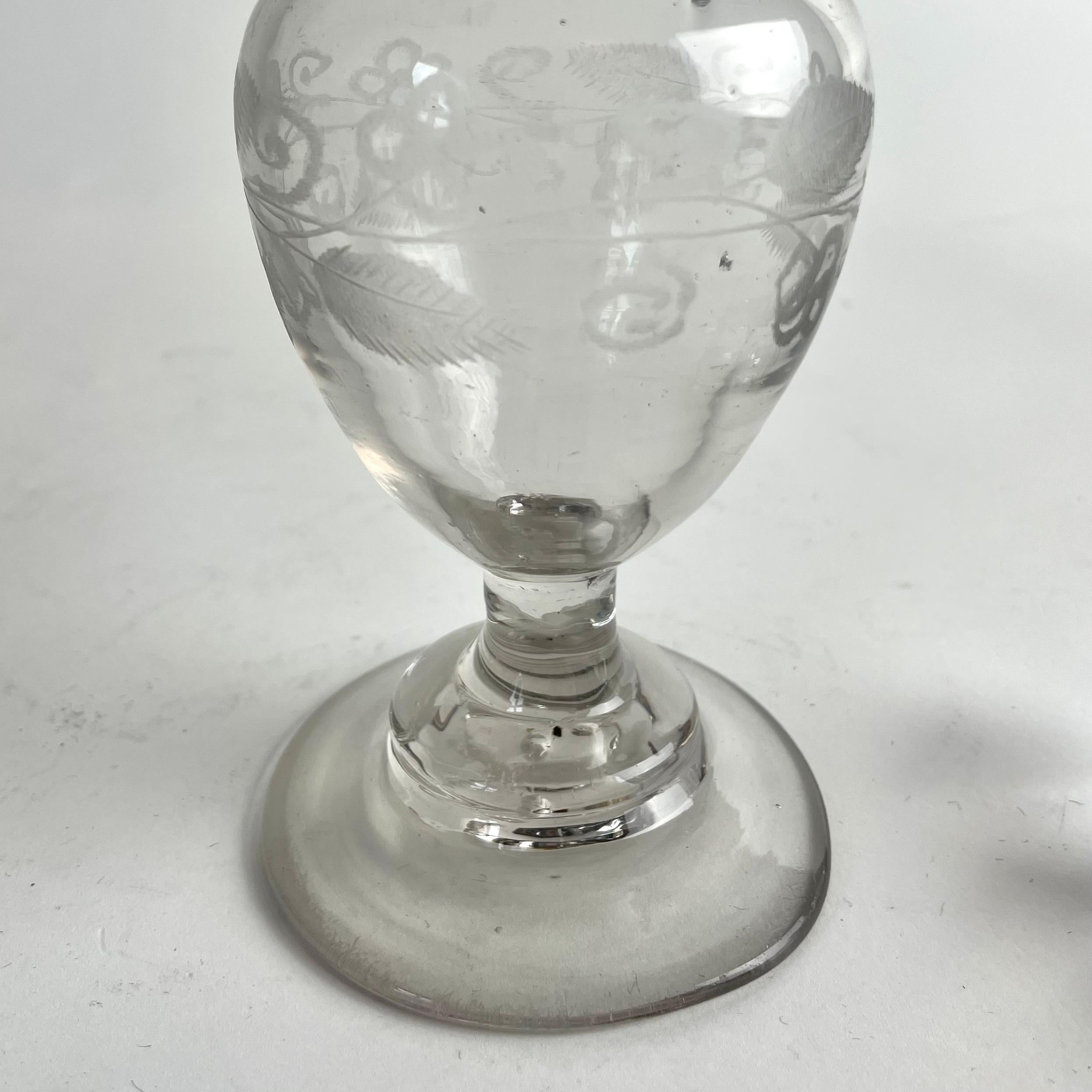 Charming Gustavian Handblown Glass Bottle with Stopper, Late 18th Century For Sale 7
