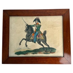 Charming Hand-Colored Engraving of Crown Prince Bernadotte, Karl XIV Johan 1816