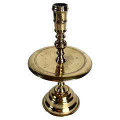 17th Century Dutch Brass Heemskerk Candlestick