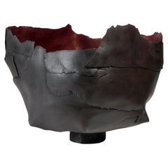 Zeitgenössische Keramikskulptur aus Steingut von einem französischen Künstler