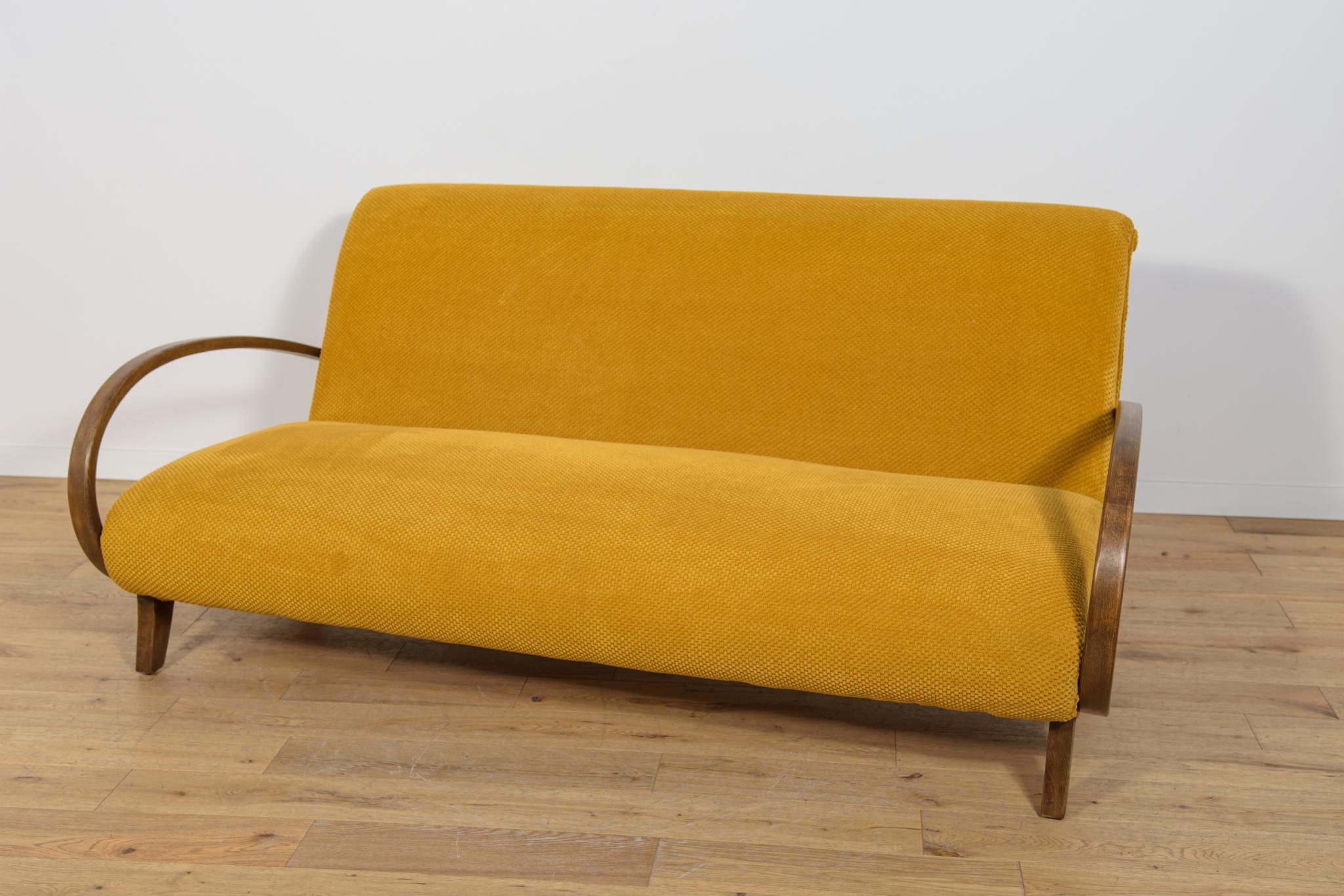 Art déco Canapé et deux fauteuils Art Déco, Pologne, années 1930, Ensemble de 3 en vente