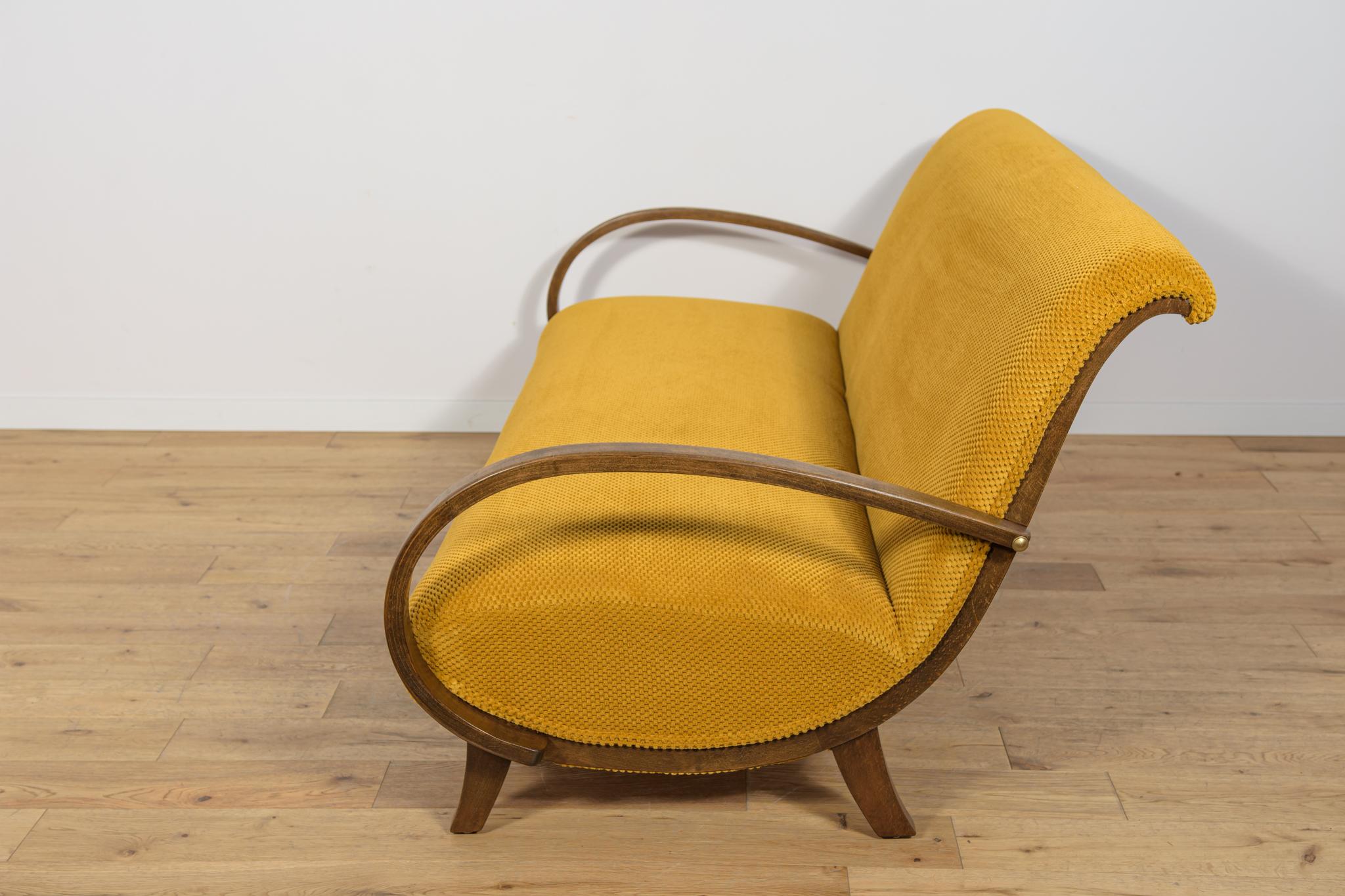 Travail du bois Canapé Art déco, Pologne, années 1930 en vente