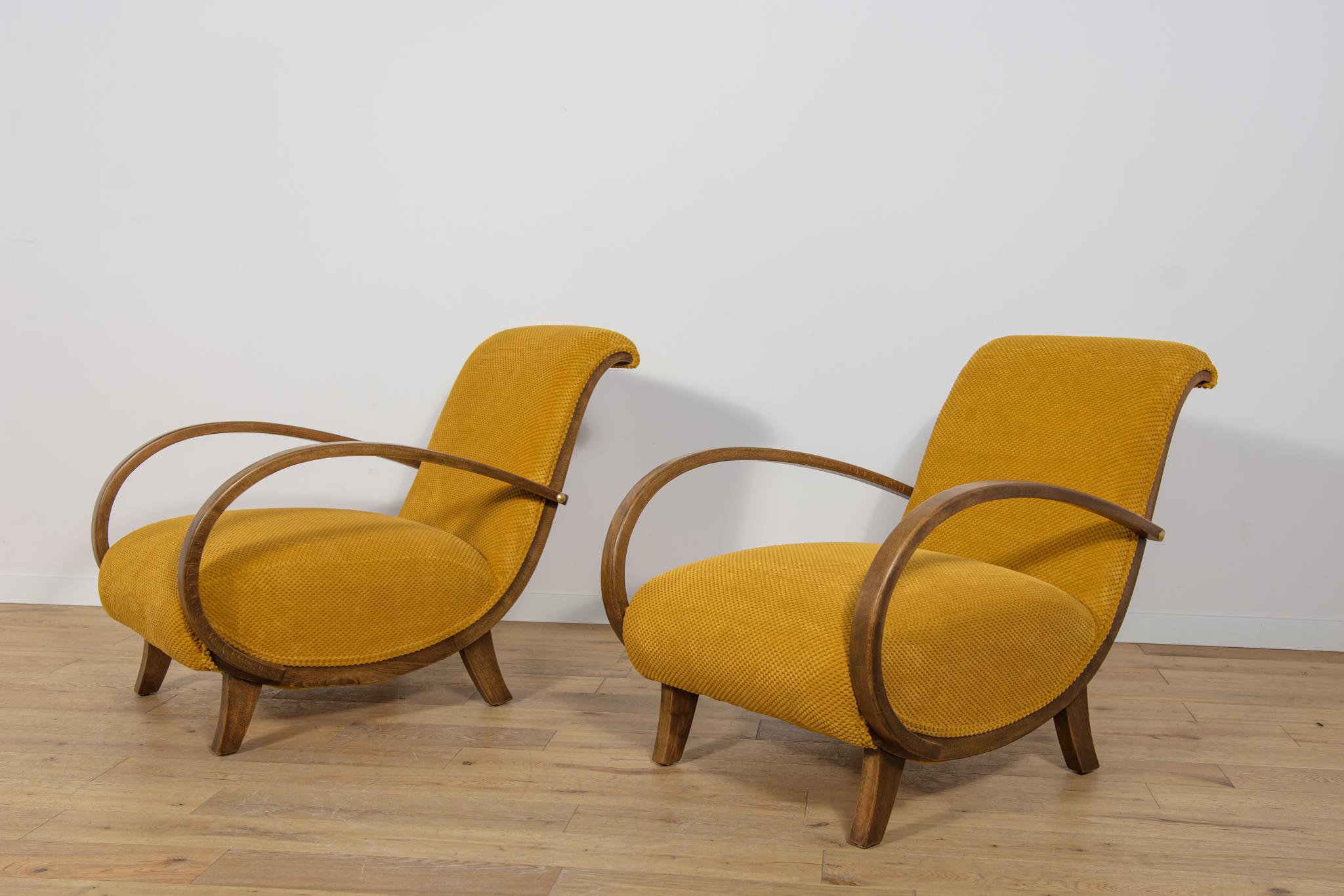 Art déco  Fauteuils, Pologne, années 1930, Ensemble de 2 en vente 2