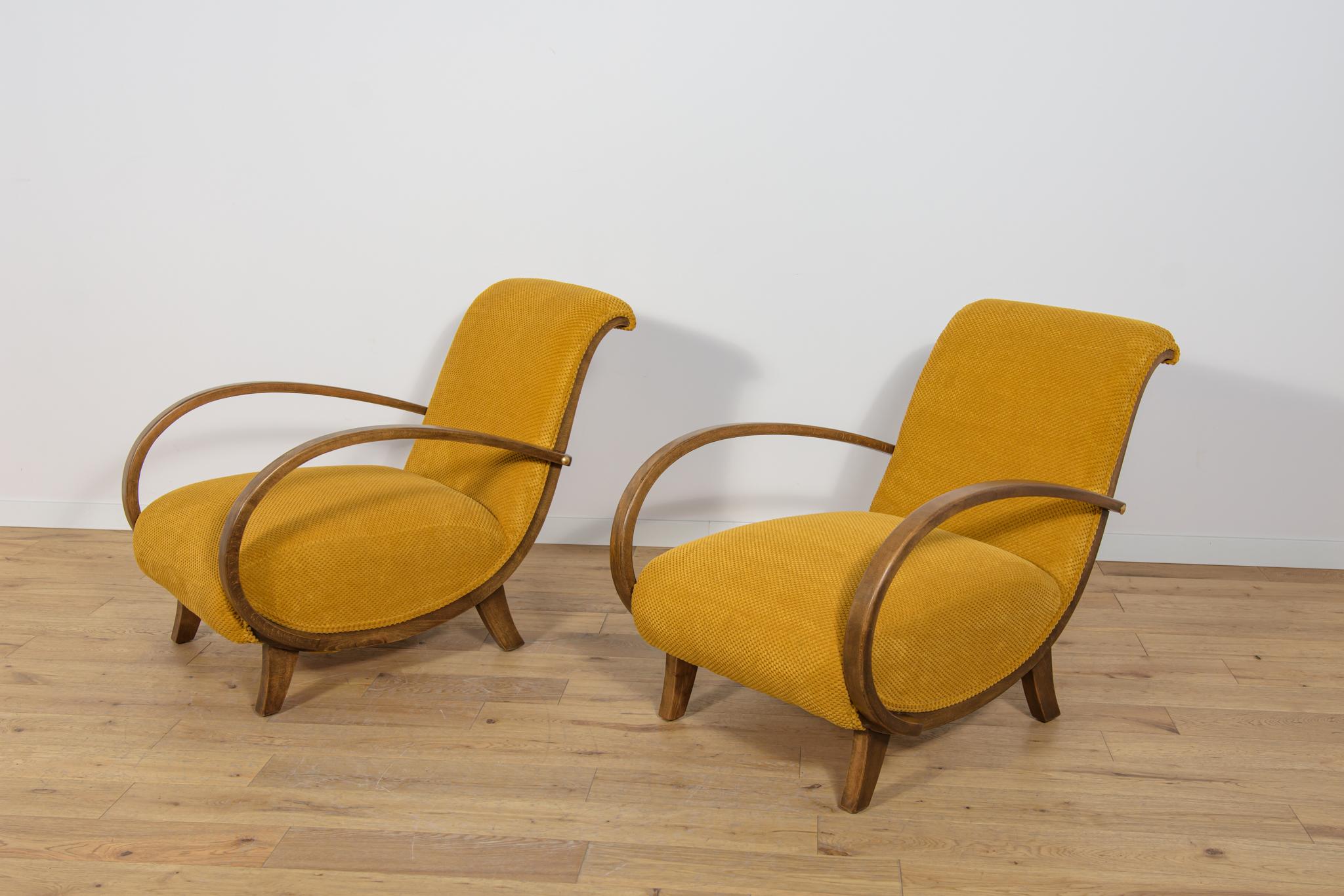 Art déco  Fauteuils, Pologne, années 1930, Ensemble de 2 en vente 1