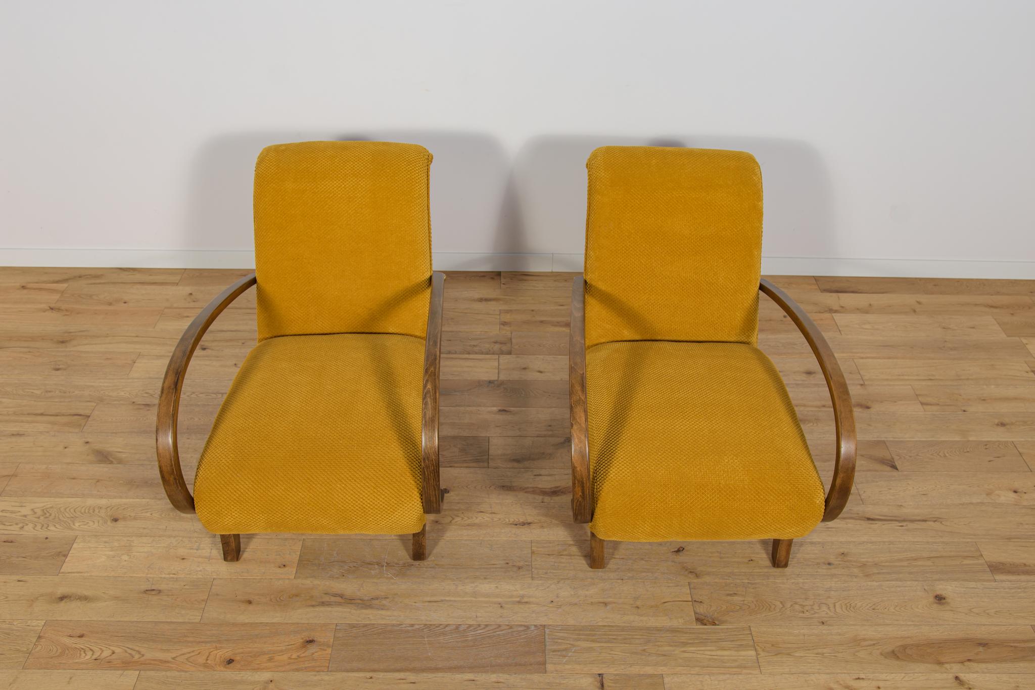 Polonais Art déco  Fauteuils, Pologne, années 1930, Ensemble de 2 en vente