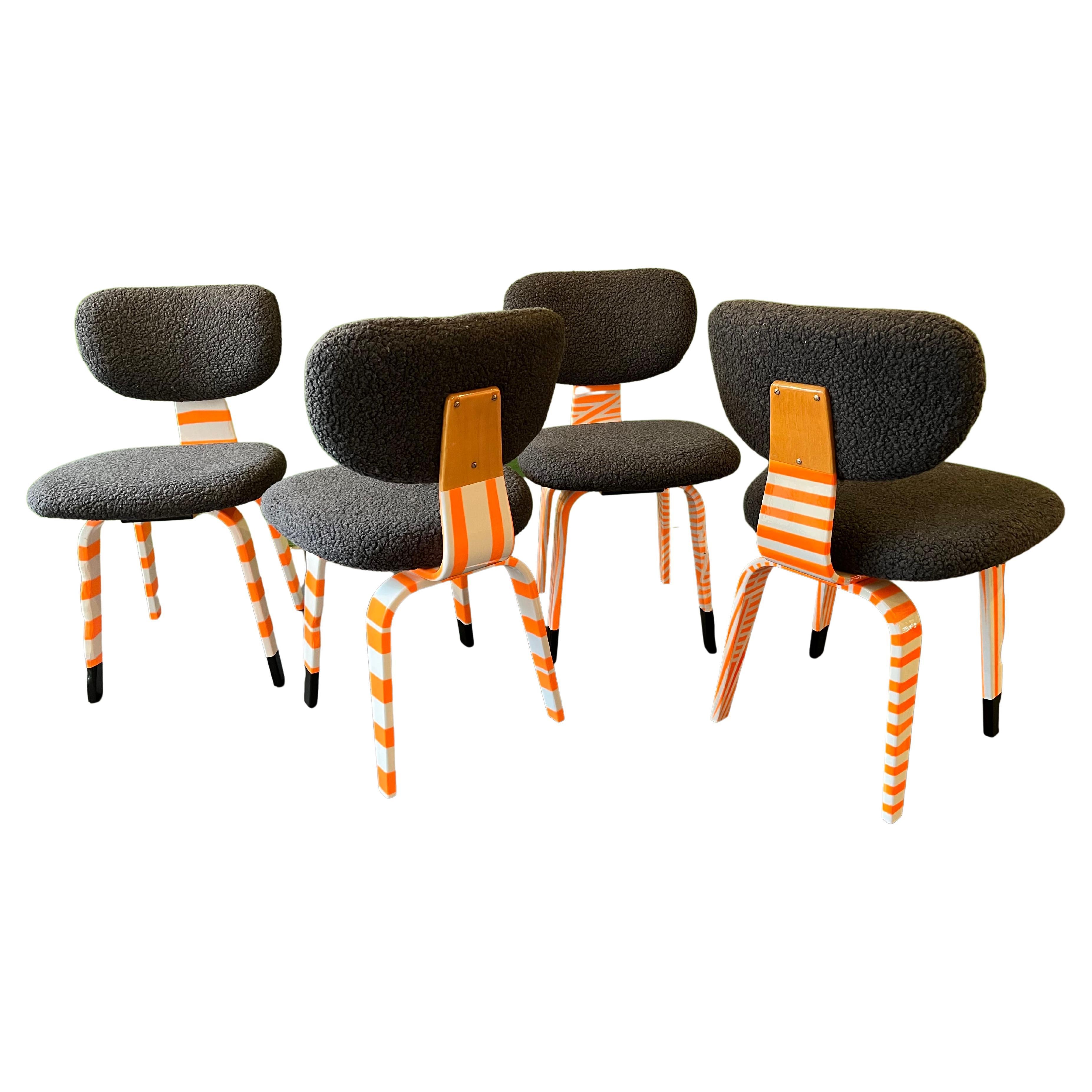 Four Black Sheep Dining Chairs by Markus Friedrich Staab