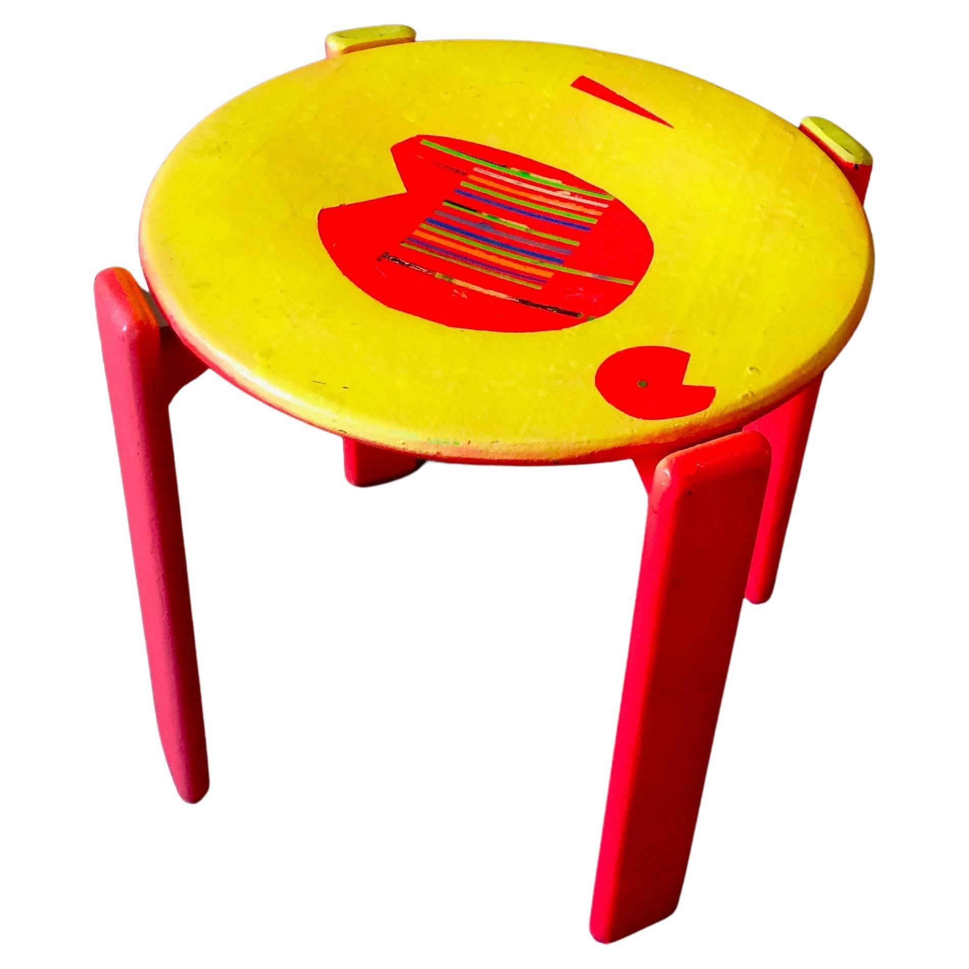 Pac Man Stool by Markus Friedrich Staab For Sale