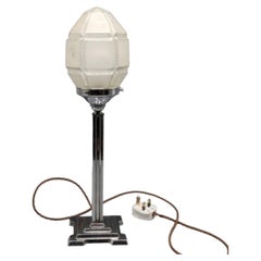 Art Deco Chrome Table Lamp