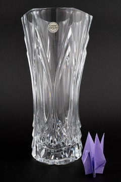 Cristal d’Arques Châtelet Lead Crystal Vase, France, 1980s–1990s