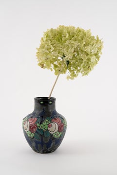 Charles Catteau Art Deco Stoneware Vase D700, Boch Frères, 1920s