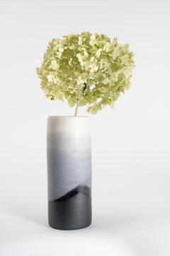 Mobach Modernist Stoneware Vase with Gradient Glaze, Netherlands, Post-1980