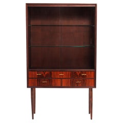 Rosewood Vitrine Svante Skoch Seffle Möbelfabrik Sweden 1960s