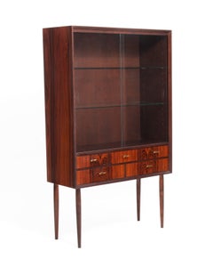 Rosewood Vitrine Svante Skoch Seffle Möbelfabrik Sweden 1960s
