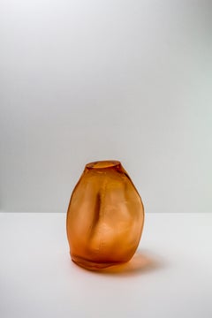 105 Ltr Forms, Aurora Yellowish, Handmade Glass Object by Vogel Studio