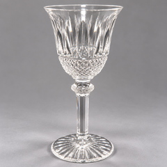 St Louis crystal wine glass, Tommy pattern - 20th century circa 1930 - 15cm