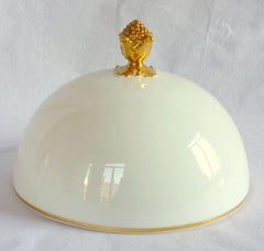 Paris porcelain dish cover by Manufacture Honoré, early 19th century circa 1825