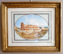 Victor Jean Nicolle: dibujo a acuarela de estilo antiguo, siglo XVIII