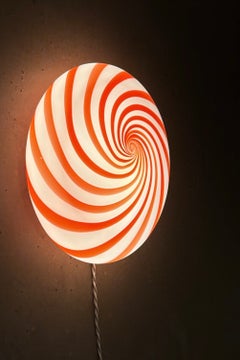 Murano Vintage Candy Flush Mount lampada da soffitto a parete rosso bianco turbine
