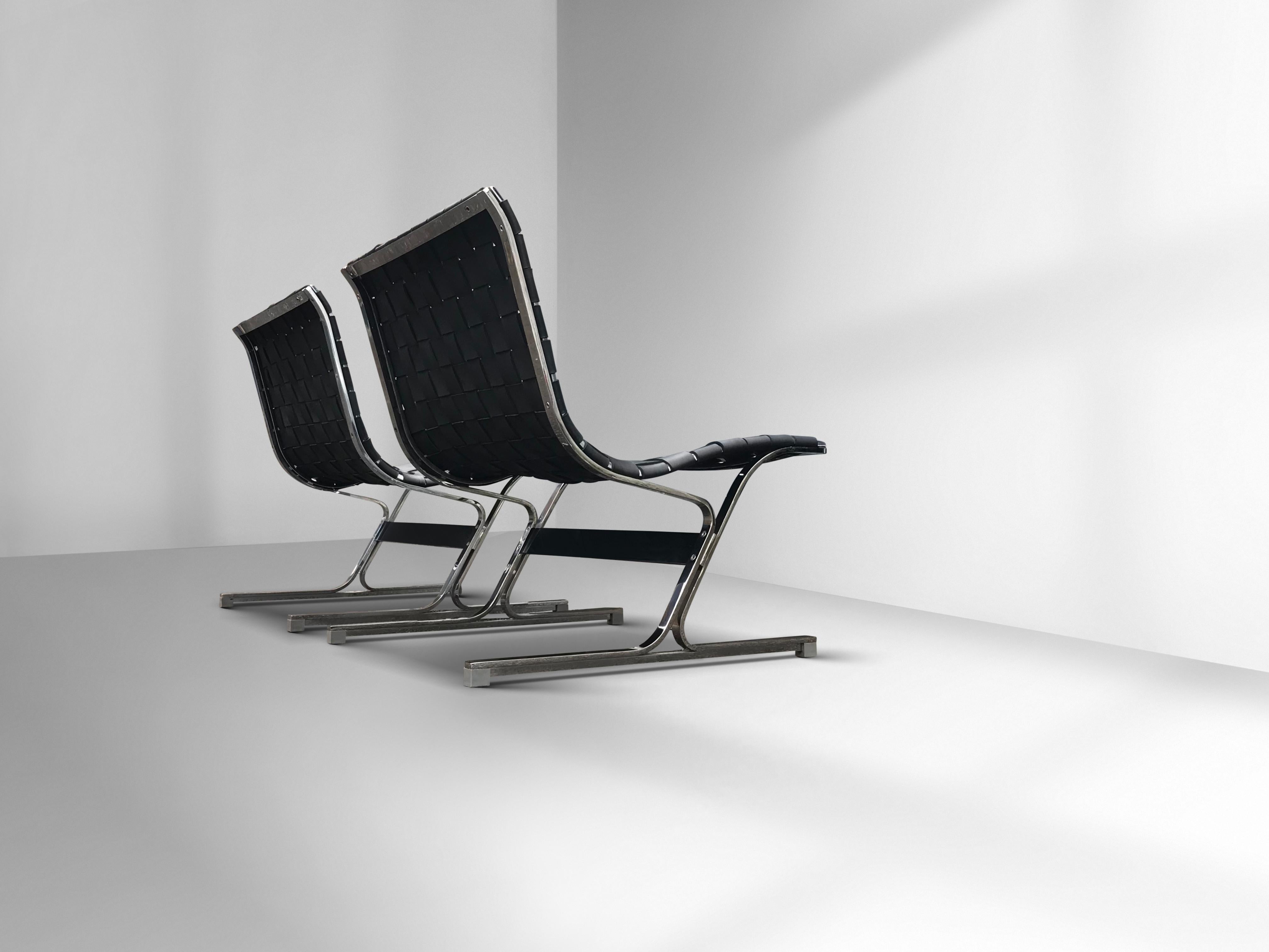 PLR1 Luar lounge chair by Ross Littell for ICF De Padova Italy 1960s, set of 2 For Sale 2