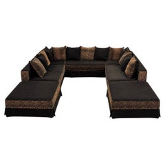 Monumental Sectional Leopard Sofa