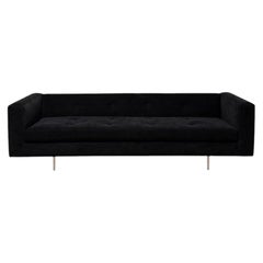 Harvey Probber Tuxedo Sofa with Lucite Base