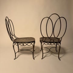 Pair of French Bronze Parlor Chairs