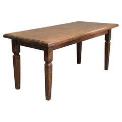 Vintage Rustic Teak Dining Table from Java, Indonesia, Circa 1940