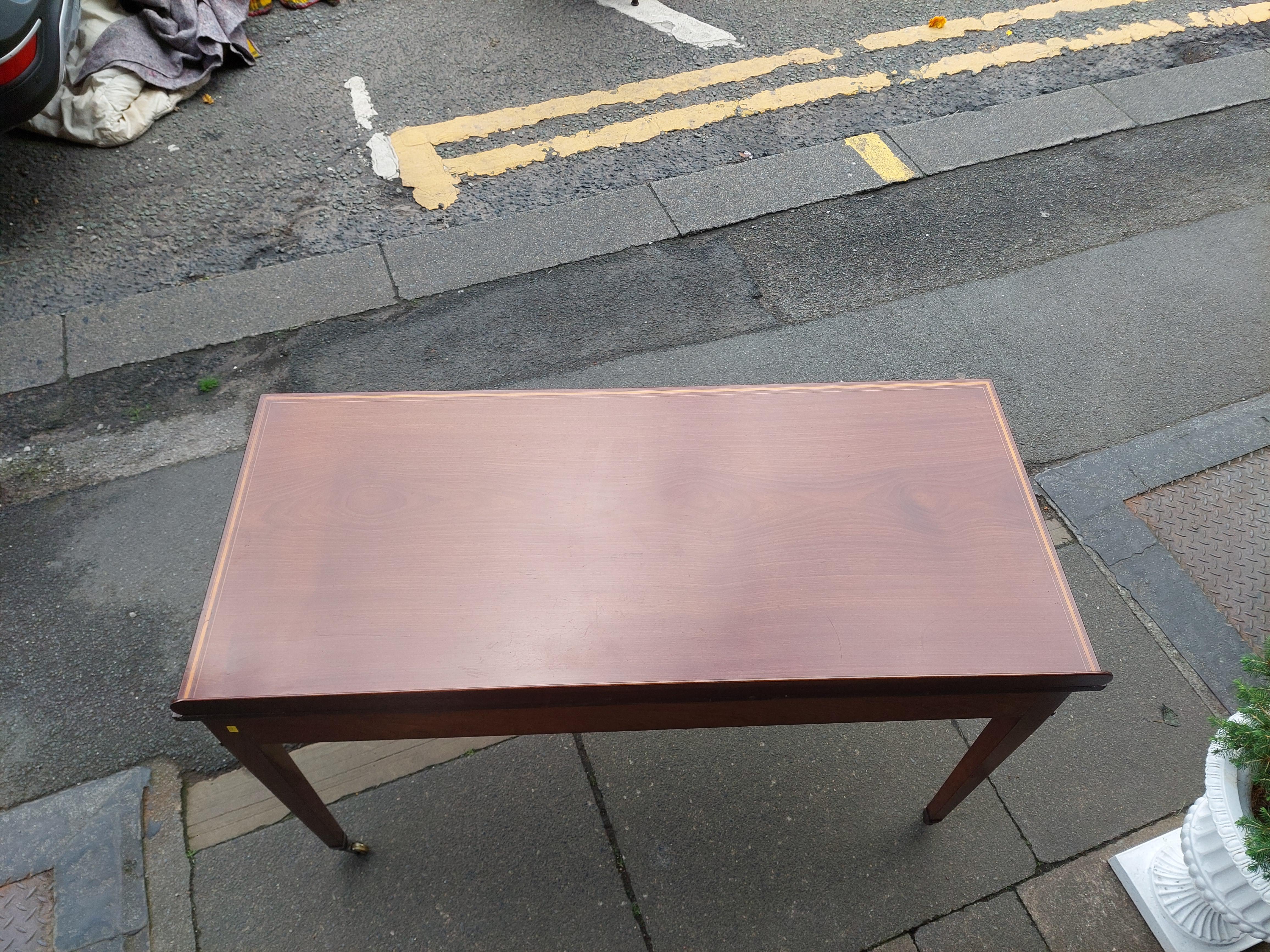 Edwardian Mahogany Hall Table by Edwards & Roberts For Sale 5