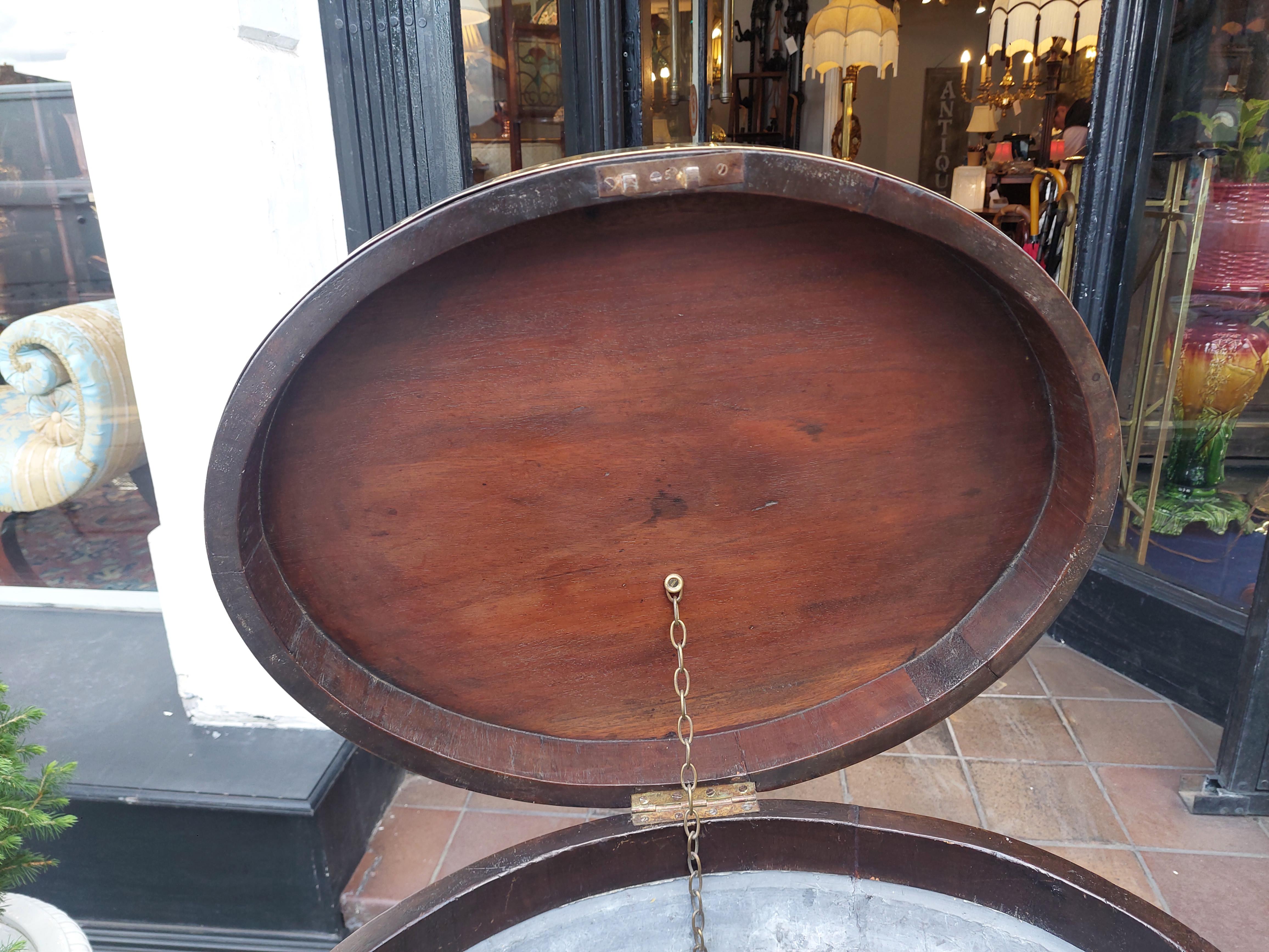 George III Mahagoni Weinkühler mit Bleiverkleidung im Zustand „Gut“ im Angebot in Altrincham, GB