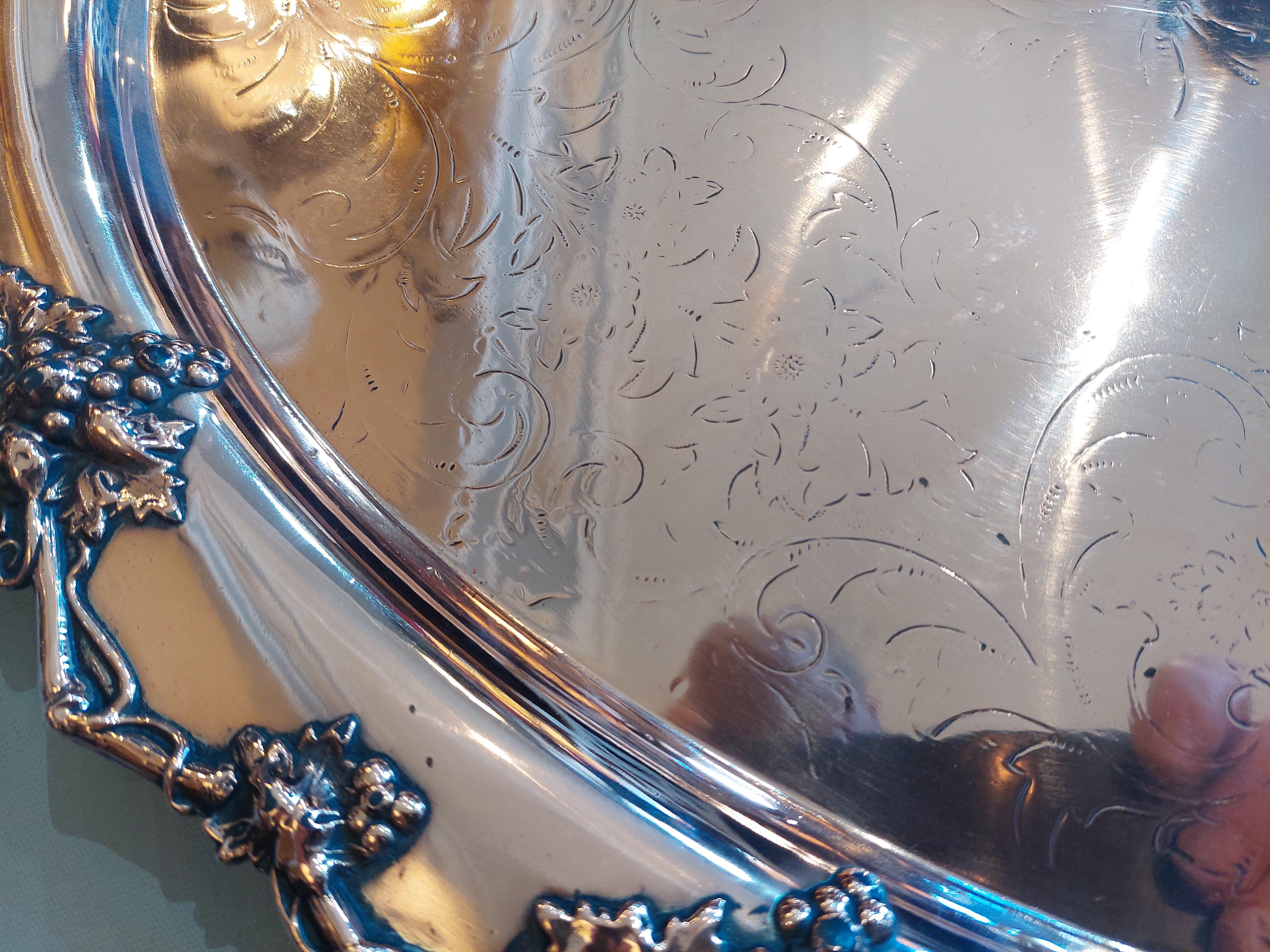 19thC Copper Oval Two-Handled Serving Tray In Good Condition For Sale In Altrincham, GB